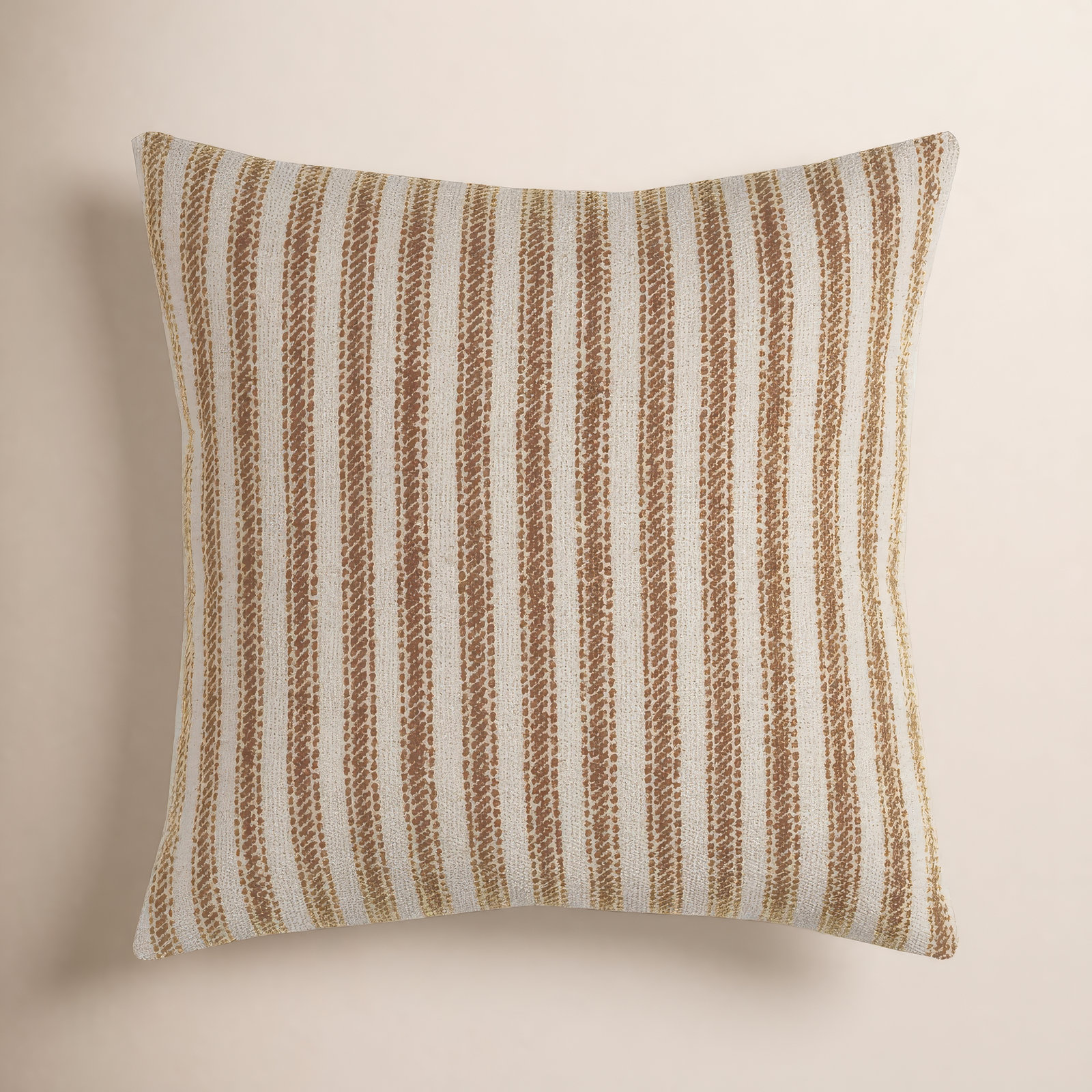 Percy 20" x 20" Cotton Pillow Cover, Natural/Gray, Pillow Cover Only - No Insert