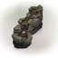 Tiered Rocky River Stream Water Fountain with LED Lights, 61", Brown-526840436