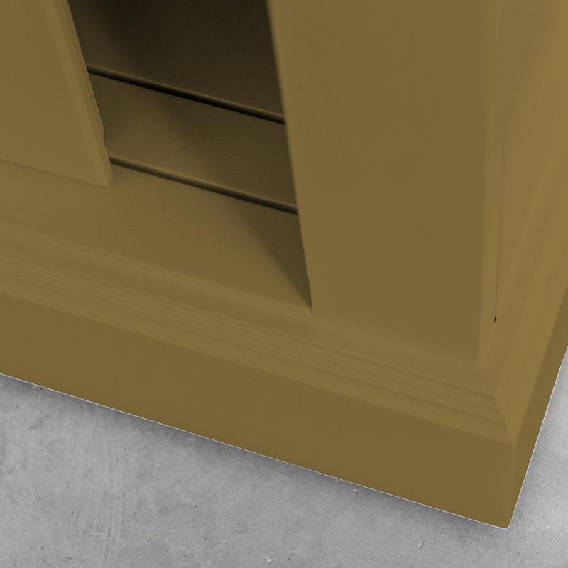 Anneros Display Cabinet, Green Brown