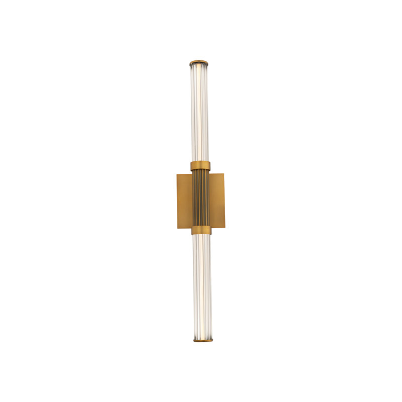 Ribeye 28" Dimmable LED Wall Sconce, 3000K Color Temperature, Aged Brass