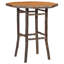 Table bistro ronde Fireside Lodge Hickory Log - 32 po - naturel - armure-1336321007-1336320993