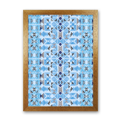 Boho Nomadic Tribal Blue - Print