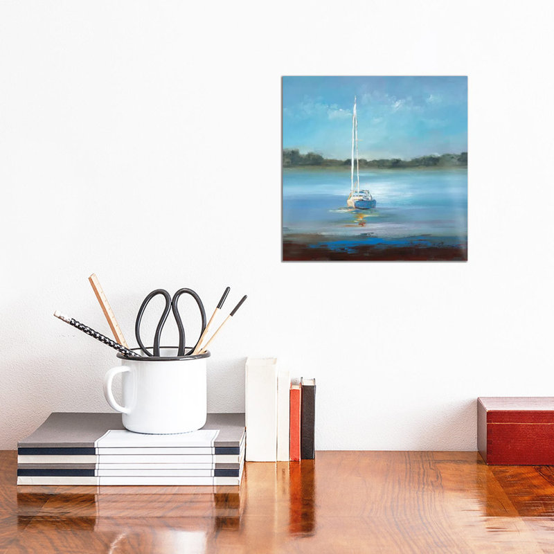 Safe Harbor by Lisa Ridgers - Wrapped Canvas Painting, 30.48 cm H x 30.48 cm W