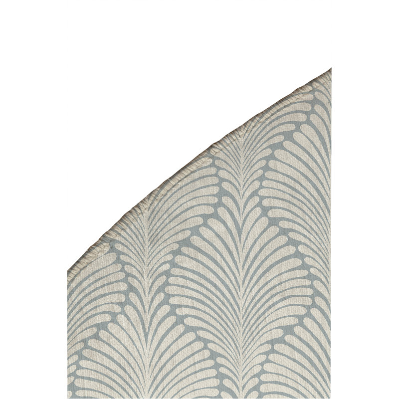 Elegant Palms Non-Slip Outdoor Rug, Round 5'
