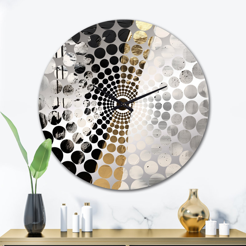 Yiming - Horloge murale peinture abstraite, Très grand