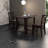 Space-saving Dining Table Sets With Solid Wood Construction, Modern Espresso Finish For Small Kitchens