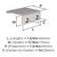 Poignée d'armoire en nickel satiné de longueur 1-3 / 4 pouces (44 mm) Streamline II - paquet de 25-111778818-111778816