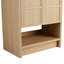 Meuble-lavabo de 76 cm (30 po), construction en contreplaqué de chêne avec 2 portes pour les articles de toilette. Meuble-lavabo autoportant en contreplaqué, offrant beaucoup d'espace de rangement.