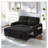 58-inch Chenille Pull Out Sofa Bed-493910028