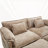 Zuri Upholstered 2-Seater Sectional Sofa with Ottomans-796484359