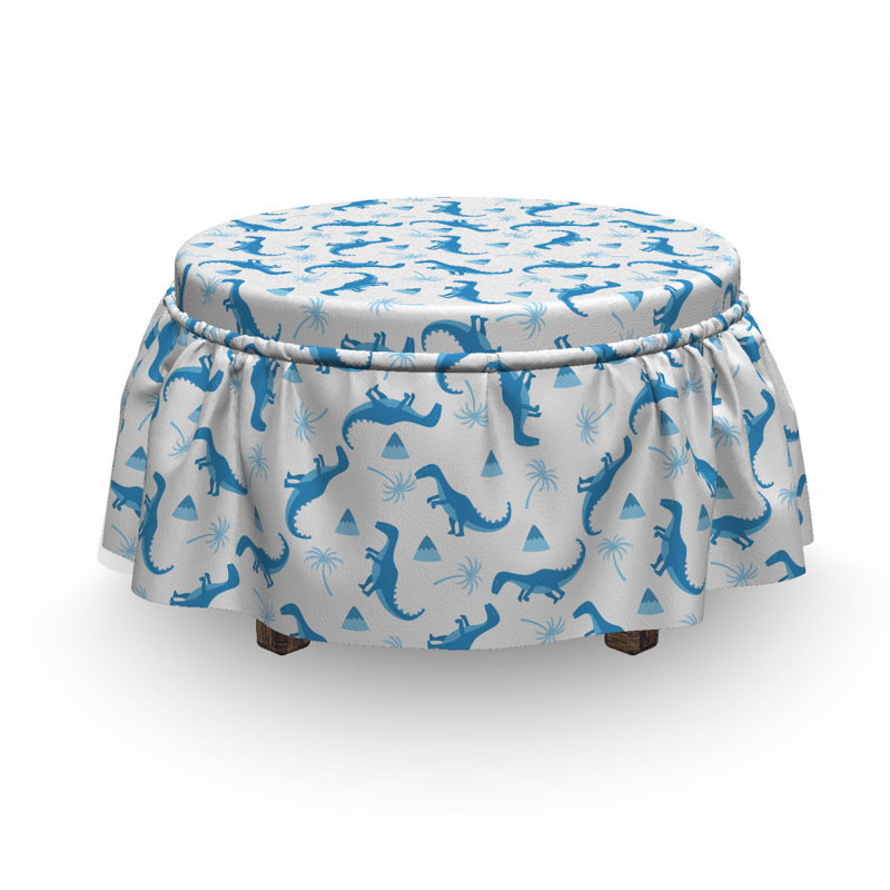 Housse pour repose-pieds à coussins carrés