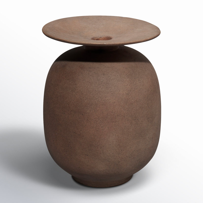 Highland Handmade Ceramic Table Vase, Brown