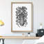 Octopus in Black and White by George Shaw - Framed Print-55577087-55577089