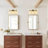 3-Light Modern Clear Glass Vanity Light