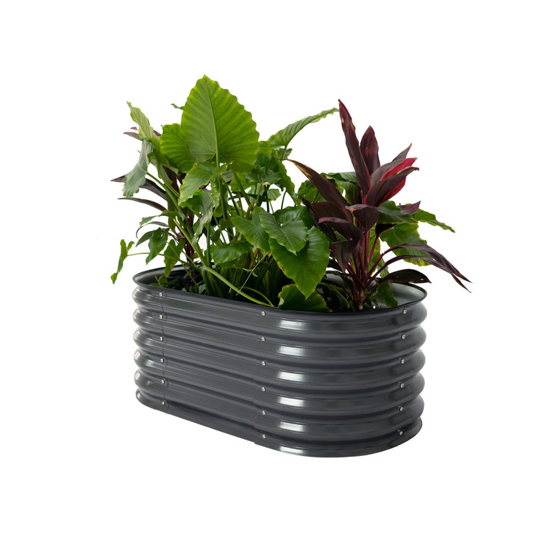 Lit de jardin surélevé pour enfants 17 po de hauteur et 42 po de largeur, Gris moderne