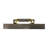 Decorative Tray, Faux Leather Texture Finish, Gold Handles, Gray 19 Inch
