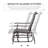 Outsunny Outdoor Glider Chair, Gliders For Outside Patio With Steel Frame And Mesh Fabric For Backyard, Garden, And Porch, Gray-646041480