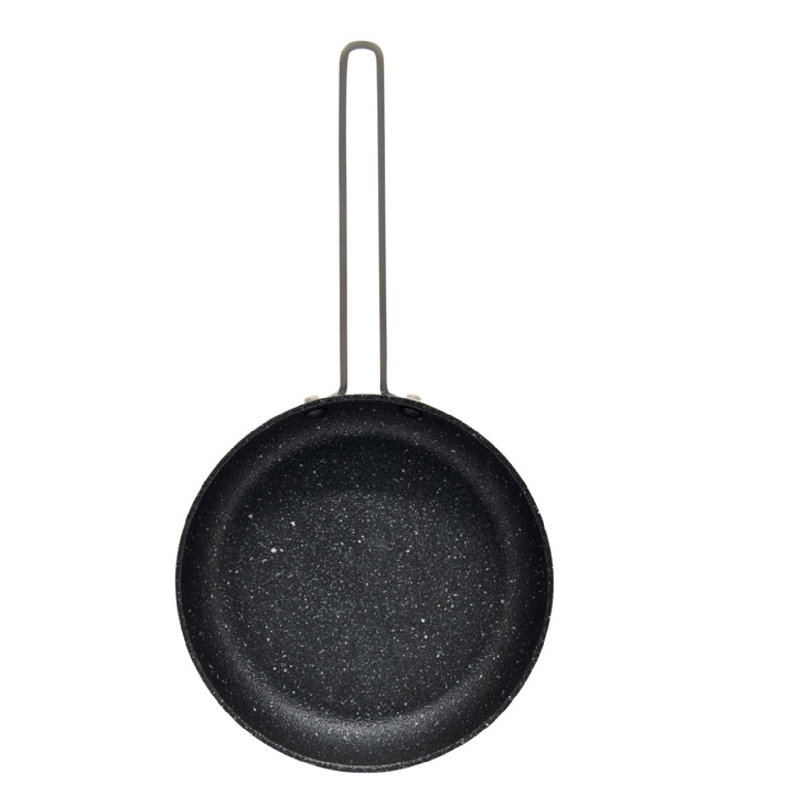 Starfrit 030949-012 Poêle à frire personnelle The Rock avec poignée en fil d'acier inoxydable, 6,5 po, noir