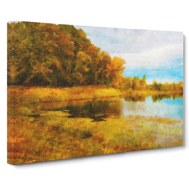 Forest And Lake Vol.3 - Wrapped Canvas, 50cm H x 76cm W x 3cm D