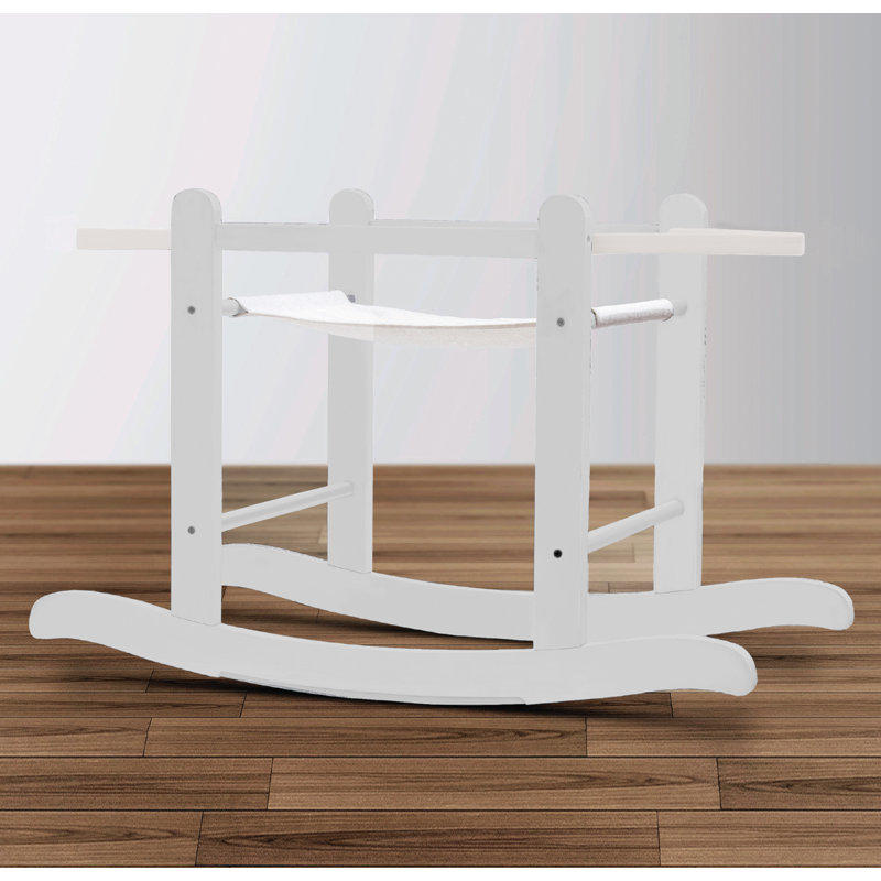 Chester Rocking Moses Basket Stand, White