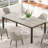 70.8 Inch Long Dining Table For 6 People, Large Rectangle Kitchen Table With Sturdy Metal Legs-2010243132