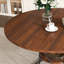 Ensemble de table à manger ronde extensible et chaises rembourrées, peu encombrant-1158155096-1158155097