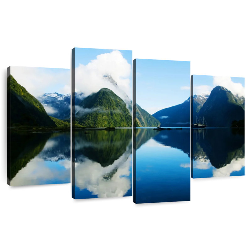 Nicci Clouded Milford Sound, 42" H x 68" W