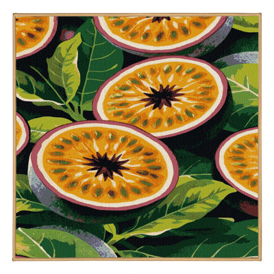 Washable Passion Fruit Fruits Area Rug