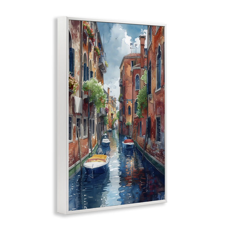 «Sunny Days On The Canal», estampe numérique, design par LSR Creative Studio, H 30 po x l 20 po