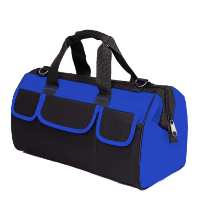 20 Inch Heavy Duty Tool Bag With Wide Mouth For Tool Storage,Carrier And Organizer,Tool Bag For Men/Women, Wide Mouth Tool Bag With Inside Pockets (20