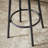 Long Bar Table Set With 3 PU Upholstered Bar Stools
