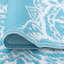 Tapis oriental turquoise / blanc Adil-2101189156
