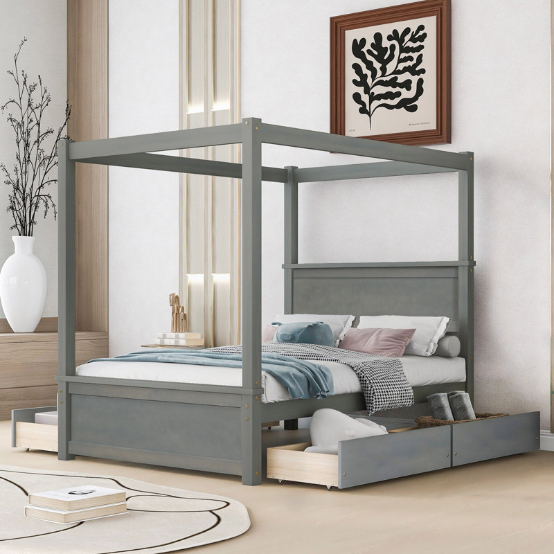 Brakefield Canopy Storage Bed, Gray
