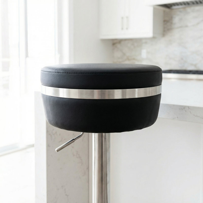 Tabouret de bar Upshaw, Noir