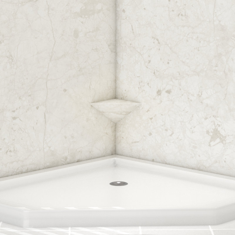 FlexStone 10" Shave Shelf in Botticino Cream, Botticino Cream