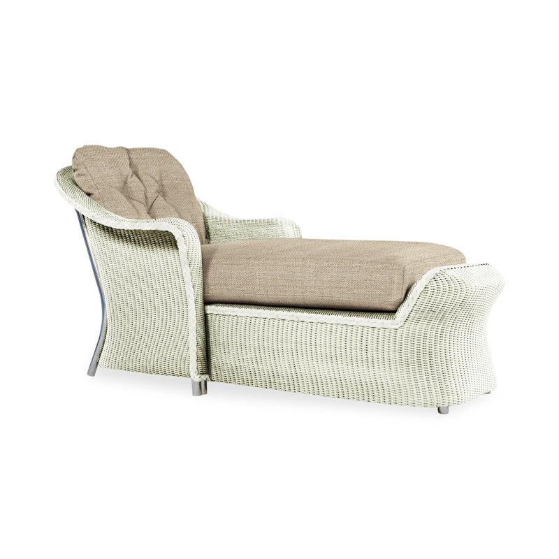 Reflections Outdoor Chaise Lounge, Sailcloth Salt, Mink