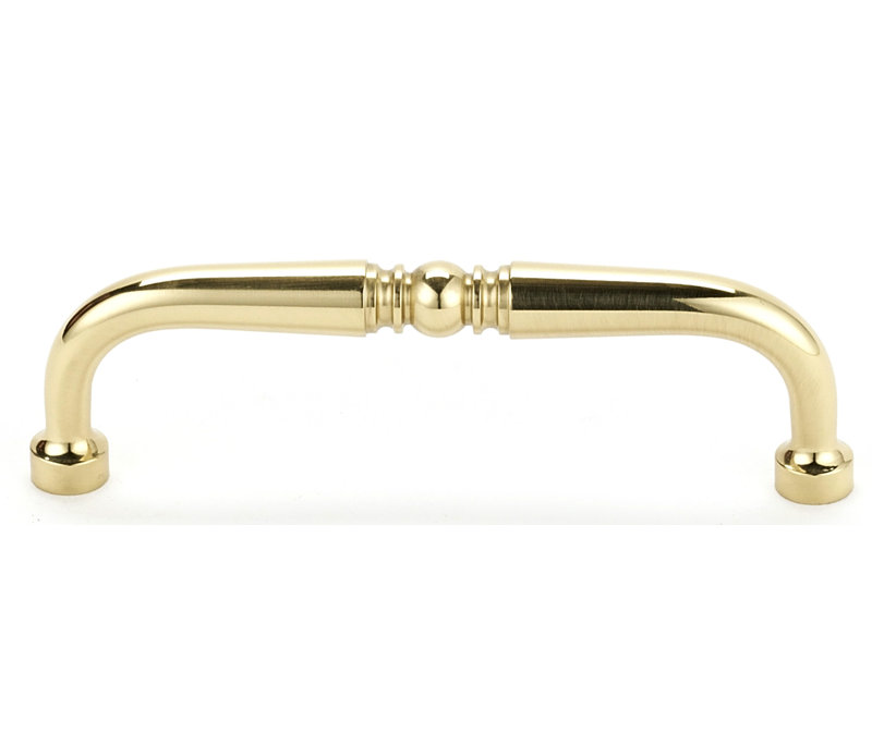 Poignée électrique Pulls I, Laiton poli, 4"