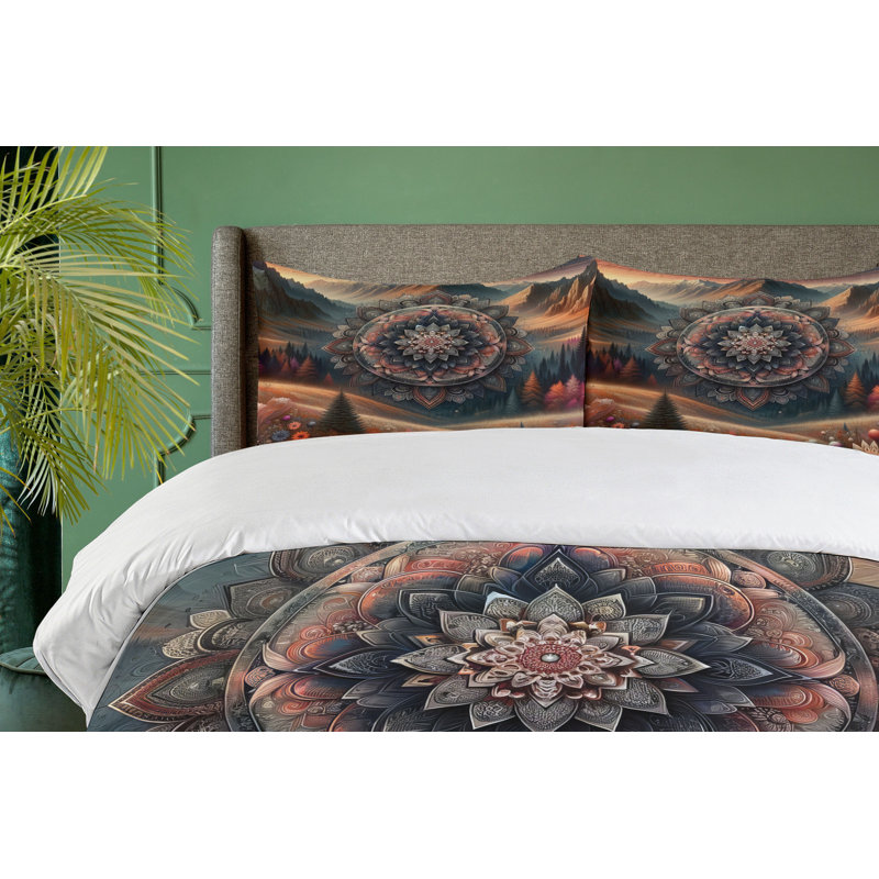 Hippie Duvet Cover, California King Duvet Cover + 2 Standard Shams