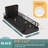 Compact Dish Drying Rack With Utensil Holder, Removable Drain Tray, 304 Stainless Steel, Rustproof Small Dish Rack, (Black)-118757730
