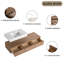 Conception de meuble-lavabo mural 60 po 