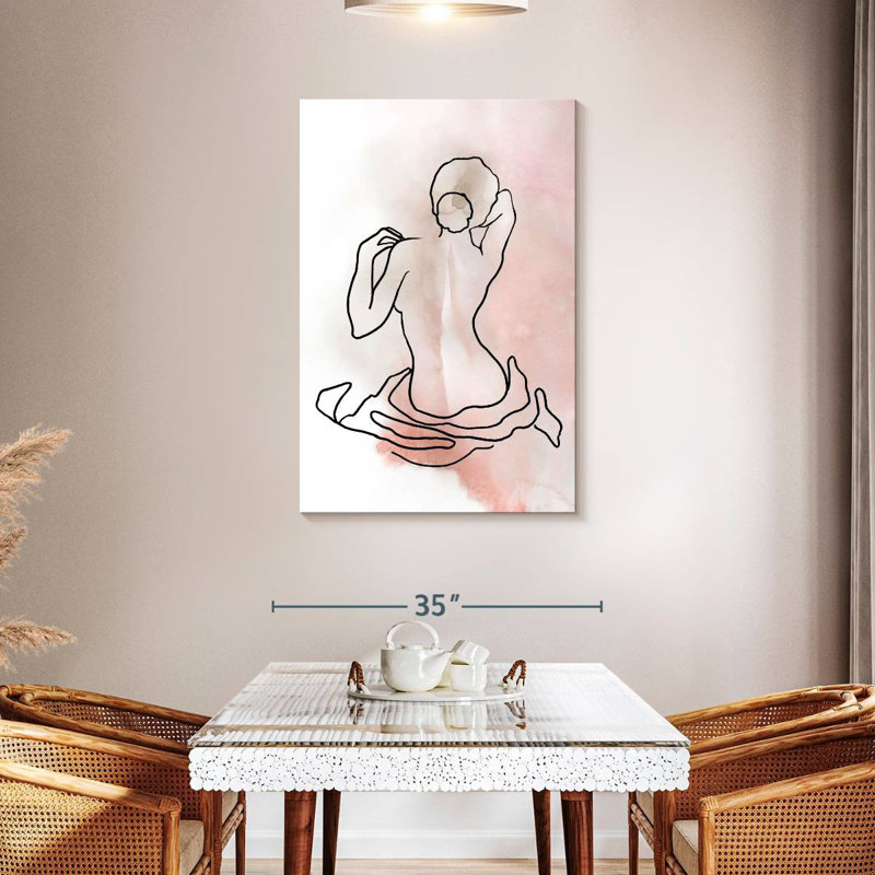Leisha Figure Sketch II, 45" H x 30" W