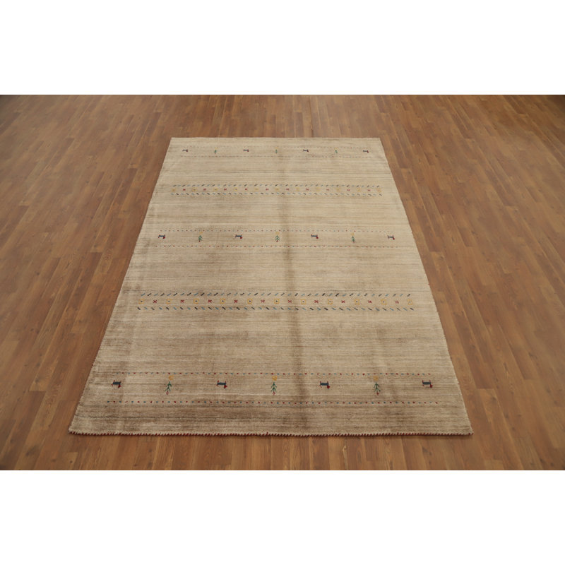 Tapis tribal de style oriental Gabbeh 6 x 9