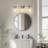 3-Light Dimmable Nickel Vanity Light