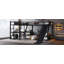 Lit superposé en forme de L avec lit mezzanine simple, bureau et tablettes de rangement, conception compacte et silencieuse, noir-1711485196