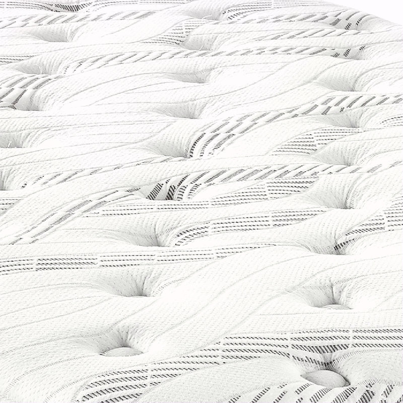 Matelas simple hybride matelassé 10 po TG, mi-ferme, Simple