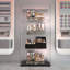 Armoire de rangement en verre, vin / classeur, DEL Bluetooth - standard