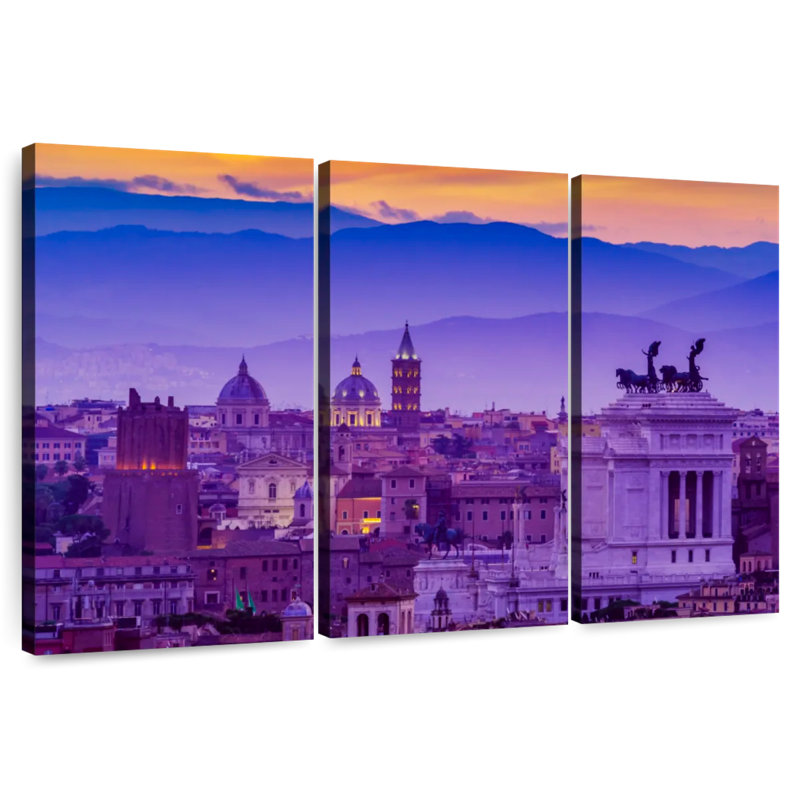 Sirci Rome en mauve, H 42 po x l 65 po