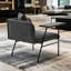 Chaise de lecture moderne, chaise d'appoint rembourrée avec table et coussin-1551475343