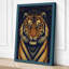 Tiger and Mandala Japandi - Wrapped Canvas-940700064-940700086