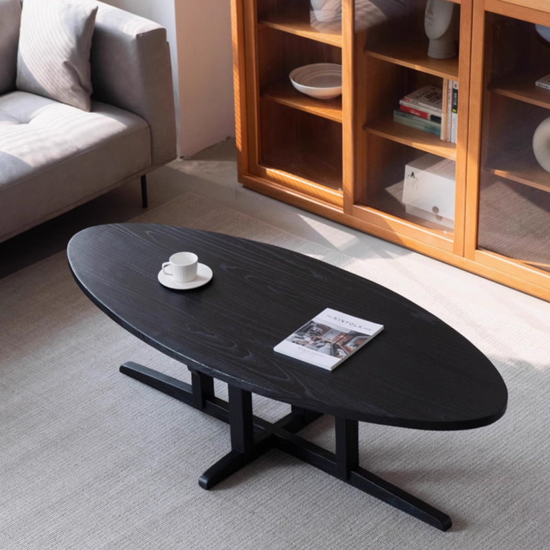 Table à thé en bois massif au design minimaliste